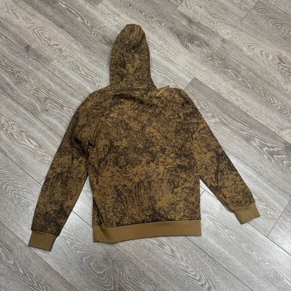Men's Under Armour Rival Fleece Tech Camo Hoodie-Small-Coyote - Picture 7 of 7